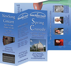 Shiloh Baptist Church Spring Crusade Tri Fold Brochure